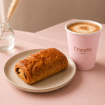Chocolate Danish with Coffee