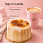 San Sebastian Cheese R. Pastry with Coffee