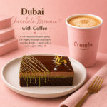 Dubai Chocolate Brownie with Coffee