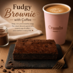 Fudgy Brownie with Coffee