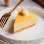 Cheese Cake Slice With Strawberry Sauce